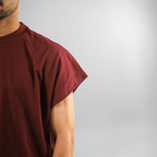 BURGUNDY NIGHT CULTURE SLEEVELESS TEE