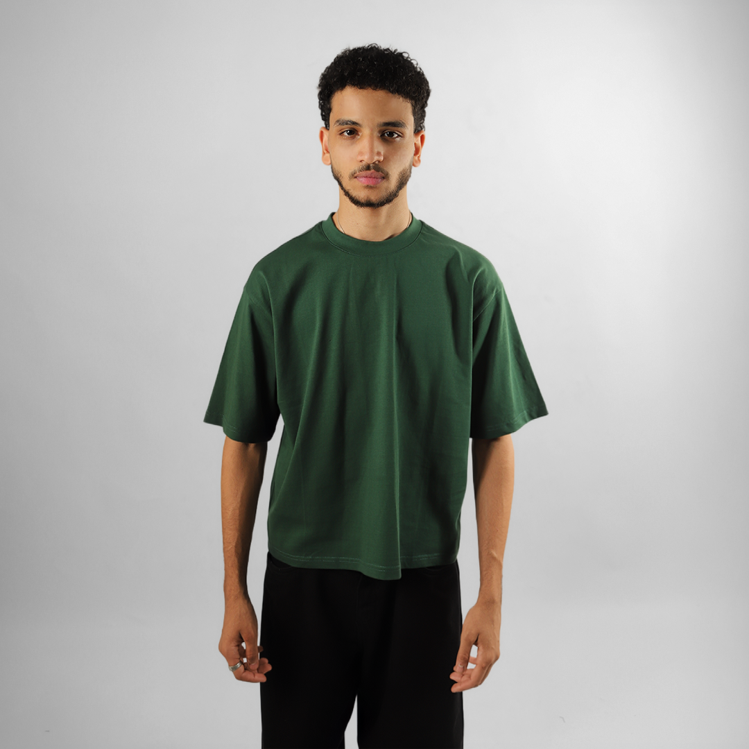 BLANK BOXY TEE IN TEAL
