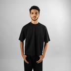 BLANK BOXY TEE IN BLACK