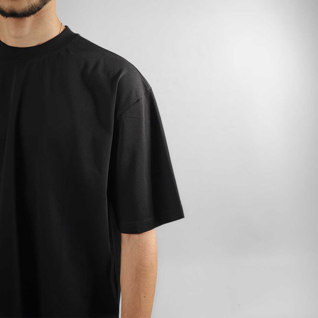 BLANK BOXY TEE IN BLACK