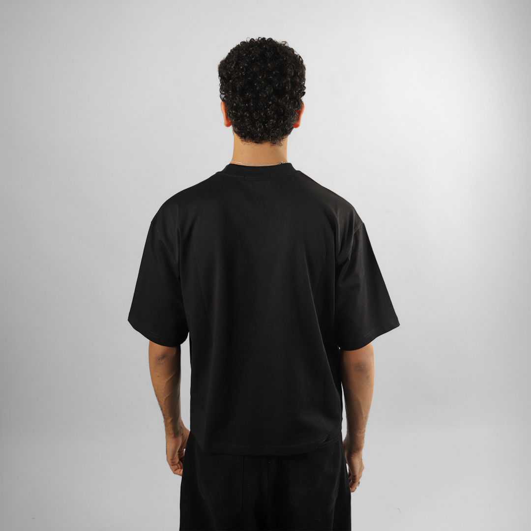 BLANK BOXY TEE IN BLACK