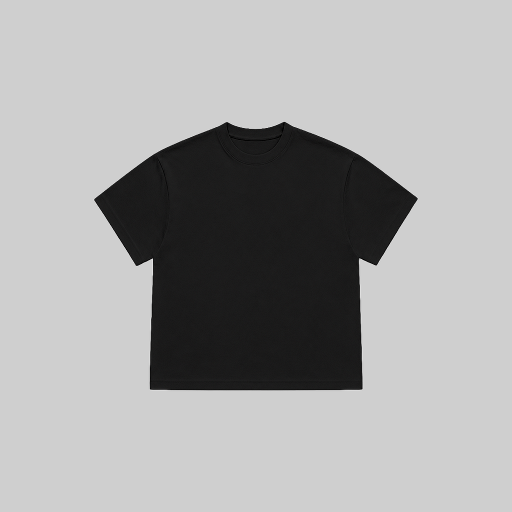 BLANK BOXY TEE IN BLACK