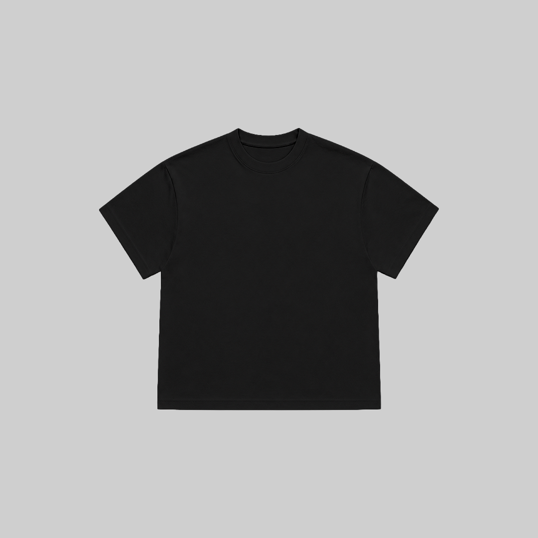 BLANK BOXY TEE IN BLACK