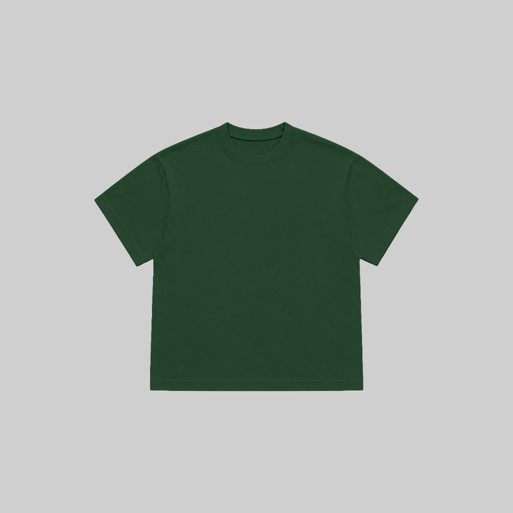 BLANK BOXY TEE IN TEAL