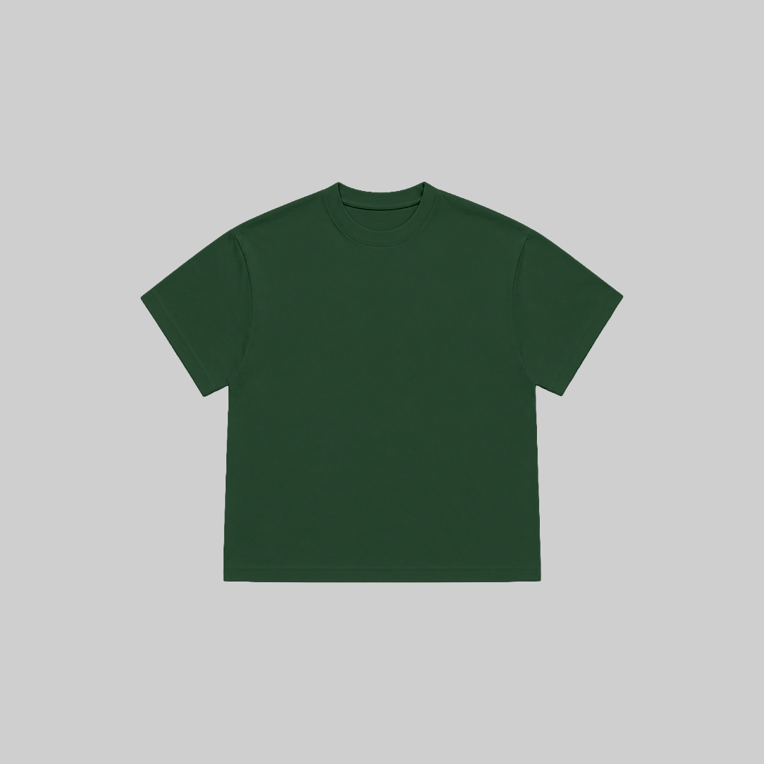BLANK BOXY TEE IN TEAL