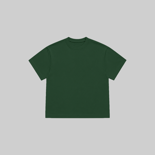 BLANK BOXY TEE IN TEAL