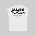 WHITE NIGHT CULTURE SLEEVELESS TEE