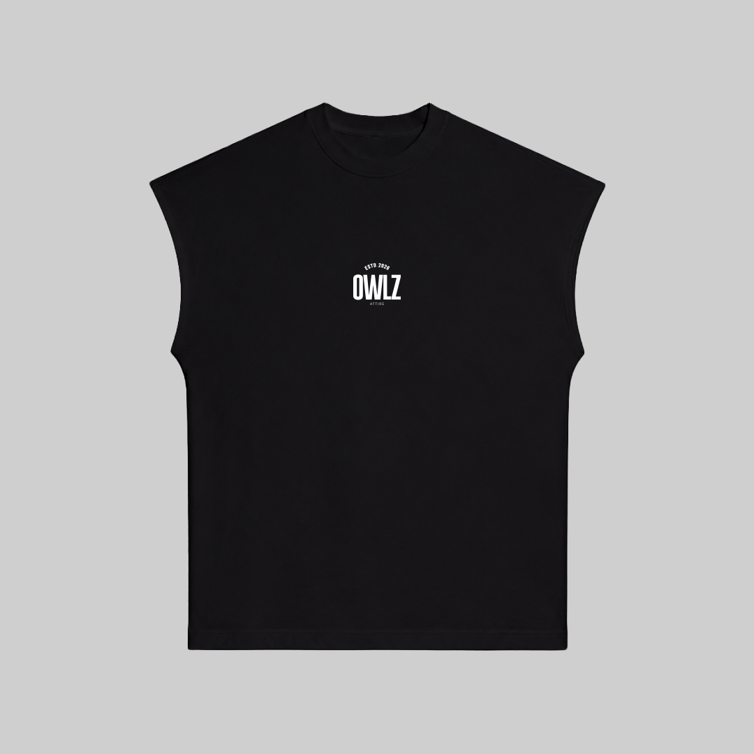 BLACK NIGHT CULTURE SLEEVELESS TEE