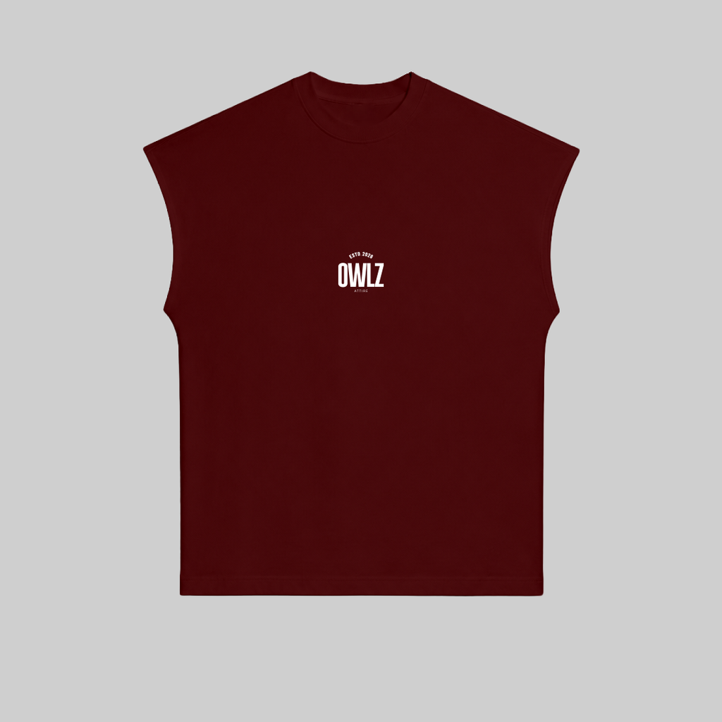 BURGUNDY NIGHT CULTURE SLEEVELESS TEE