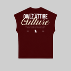 BURGUNDY NIGHT CULTURE SLEEVELESS TEE
