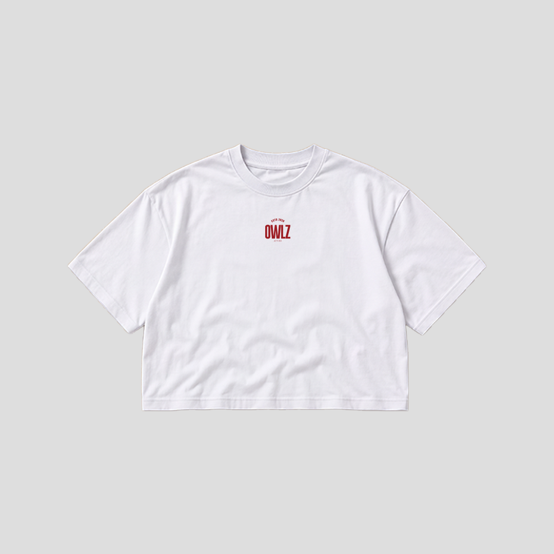 NO HATE JUST OWLZ BOXY TEE